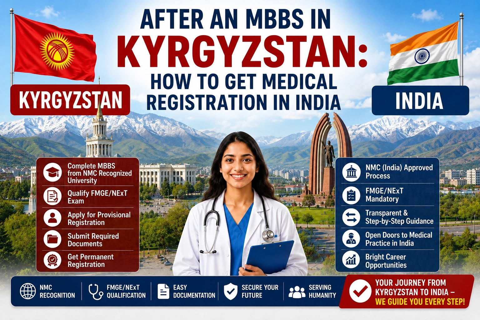 After an MBBS in Kyrgyzstan:How to Get Medical Registration in India